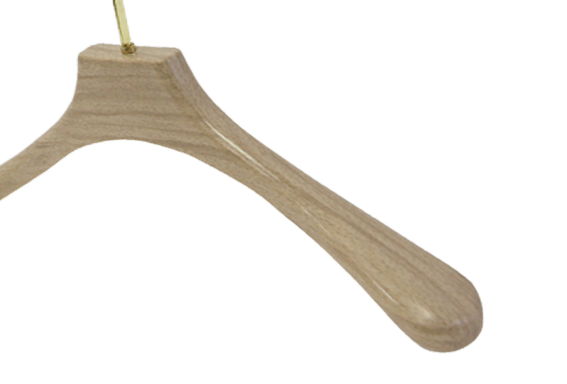 Percha de gancho de metal de madera simple y elegante