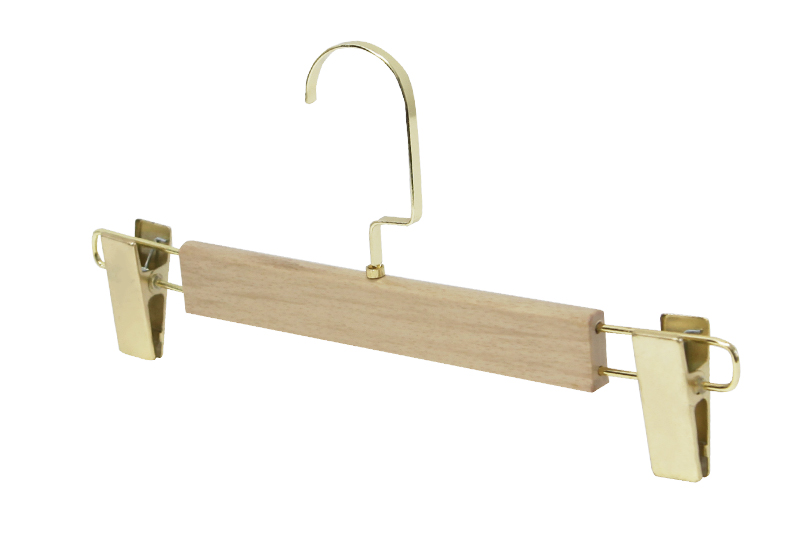 Percha de madera simple duradera y de alta calidad para pantalones