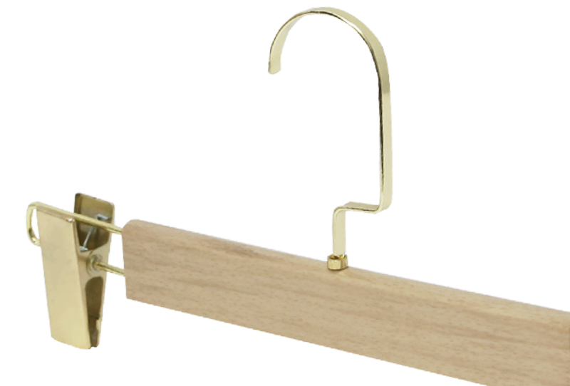 Percha de madera simple duradera y de alta calidad para pantalones