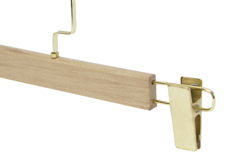 Percha de madera simple duradera y de alta calidad para pantalones